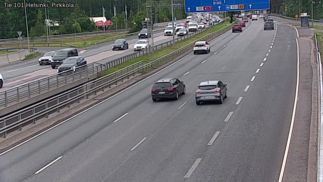 Weather Camera Image Väg 101 Helsingfors Britas, Helsinki, Uusimaa