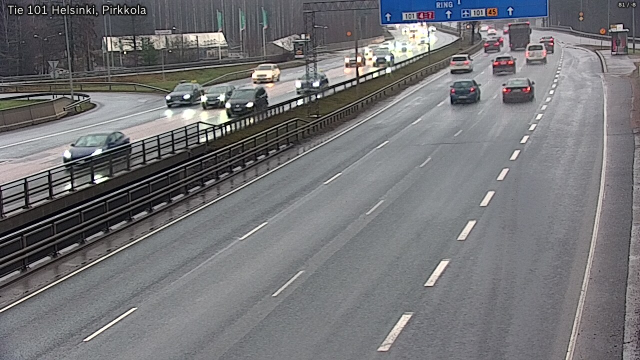Weather Camera Image Väg 101 Helsingfors Britas, Helsinki, Uusimaa