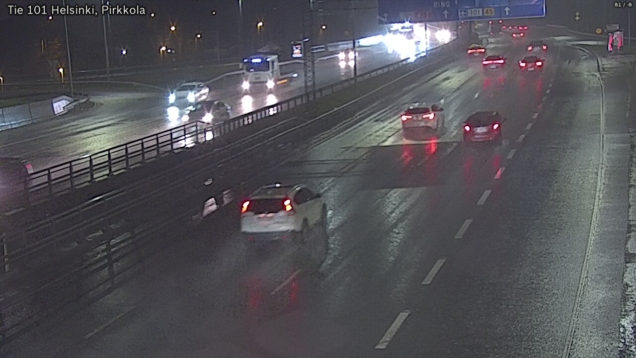 Weather Camera Image Road 101 Helsinki Pirkkola, Helsinki, Uusimaa