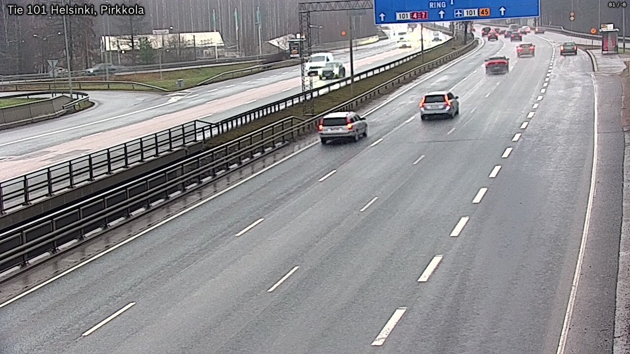 Weather Camera Image Väg 101 Helsingfors Britas, Helsinki, Uusimaa