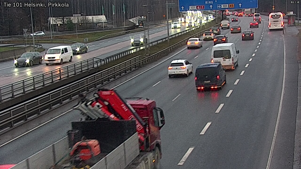 Weather Camera Image Väg 101 Helsingfors Britas, Helsinki, Uusimaa