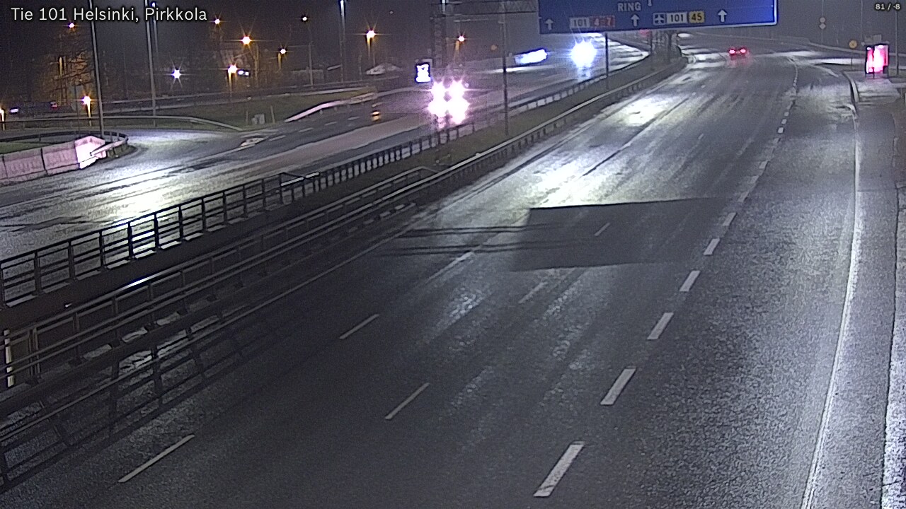 Weather Camera Image Road 101 Helsinki Pirkkola, Helsinki, Uusimaa
