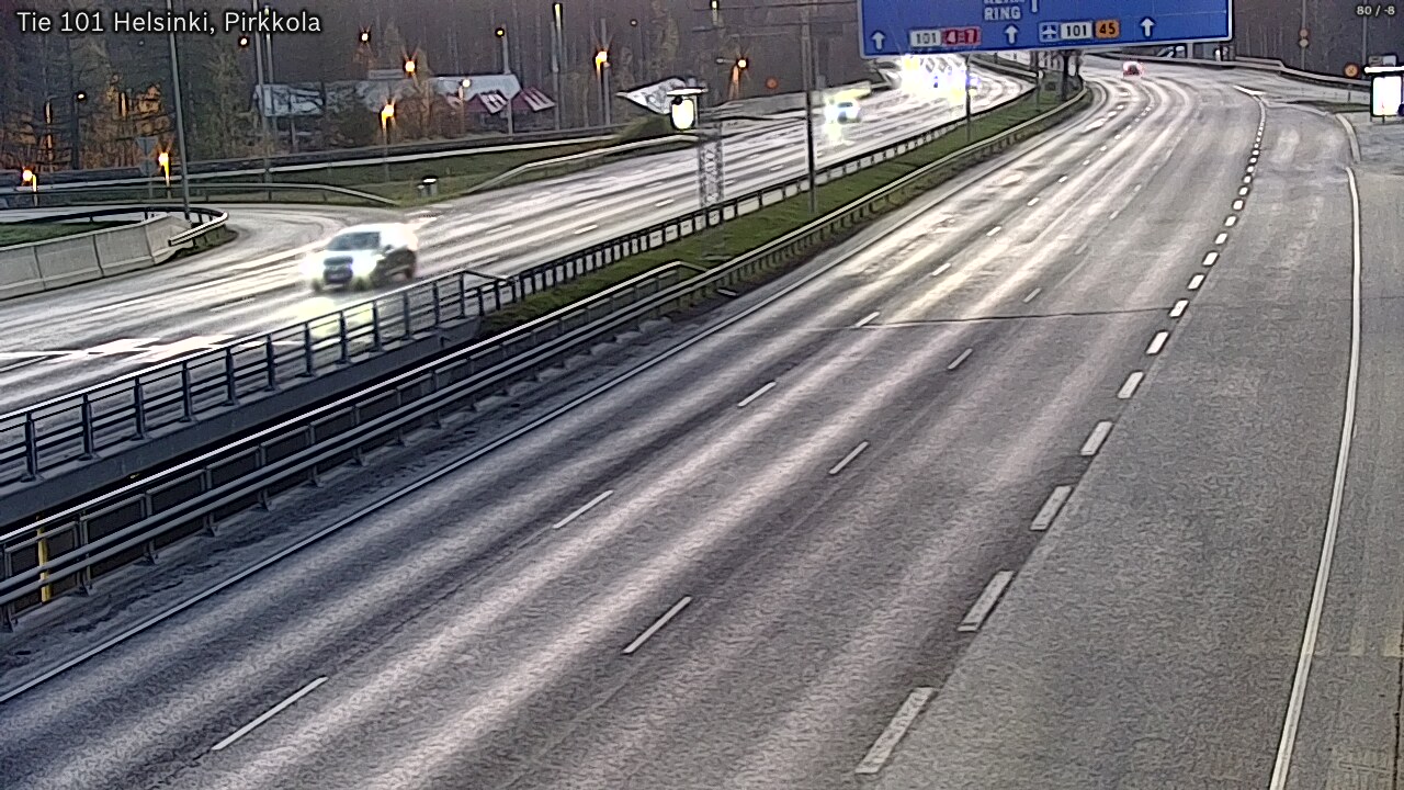 Weather Camera Image Road 101 Helsinki Pirkkola, Helsinki, Uusimaa