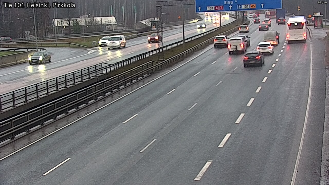 Weather Camera Image Väg 101 Helsingfors Britas, Helsinki, Uusimaa