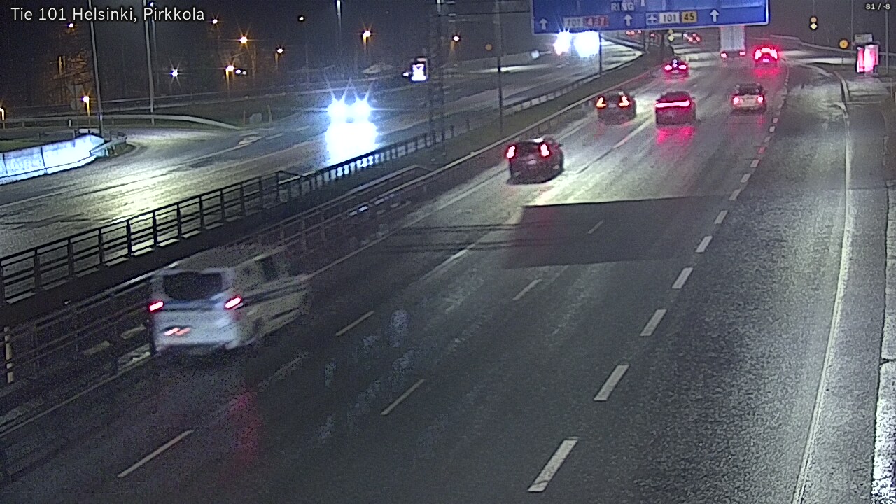 Weather Camera Image Road 101 Helsinki Pirkkola, Helsinki, Uusimaa