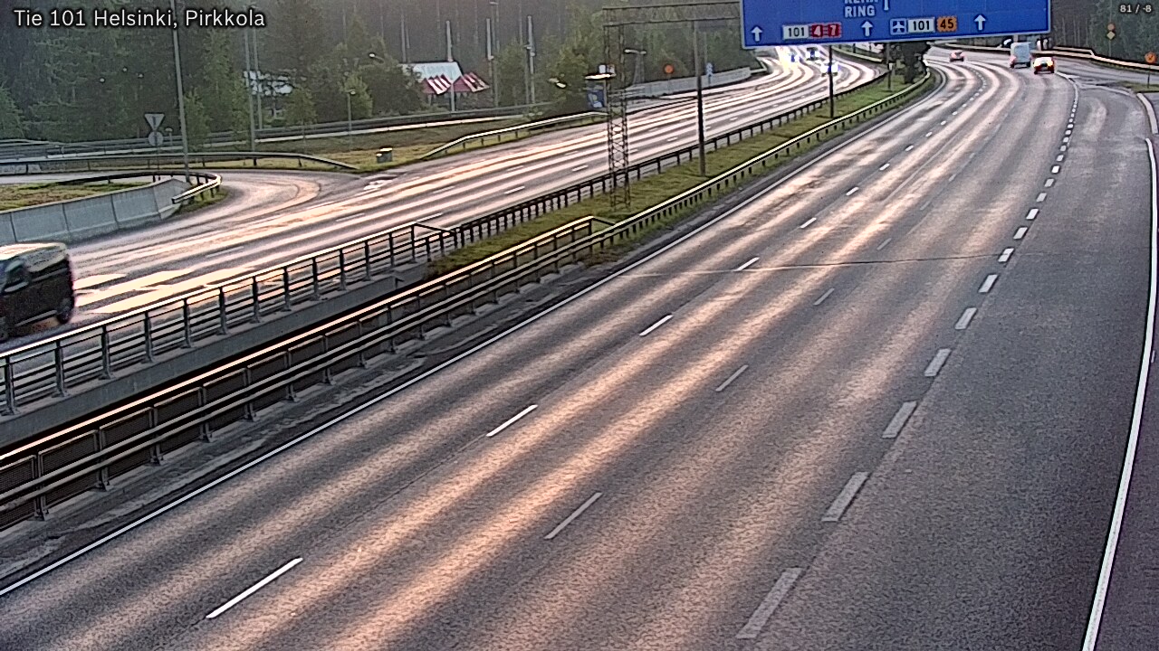 Weather Camera Image Road 101 Helsinki Pirkkola, Helsinki, Uusimaa