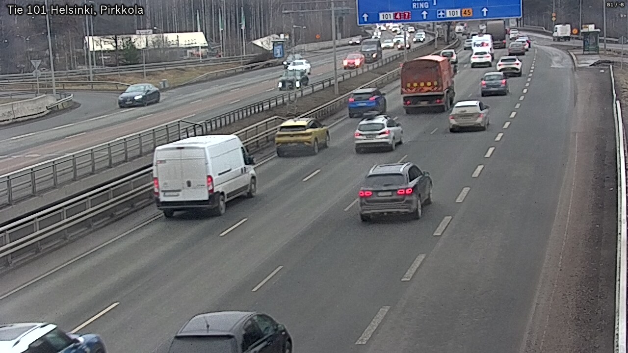 Weather Camera Image Väg 101 Helsingfors Britas, Helsinki, Uusimaa
