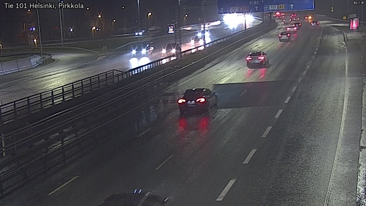 Weather Camera Image Road 101 Helsinki Pirkkola, Helsinki, Uusimaa