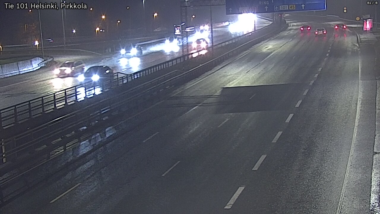 Weather Camera Image Road 101 Helsinki Pirkkola, Helsinki, Uusimaa