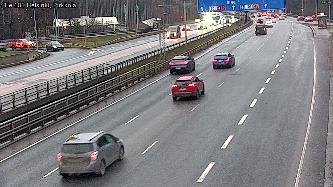 Weather Camera Image Väg 101 Helsingfors Britas, Helsinki, Uusimaa
