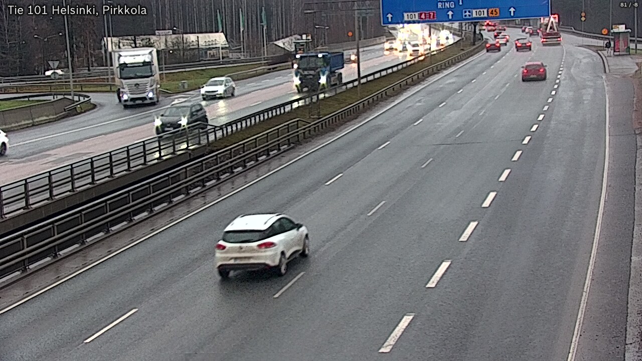 Weather Camera Image Väg 101 Helsingfors Britas, Helsinki, Uusimaa