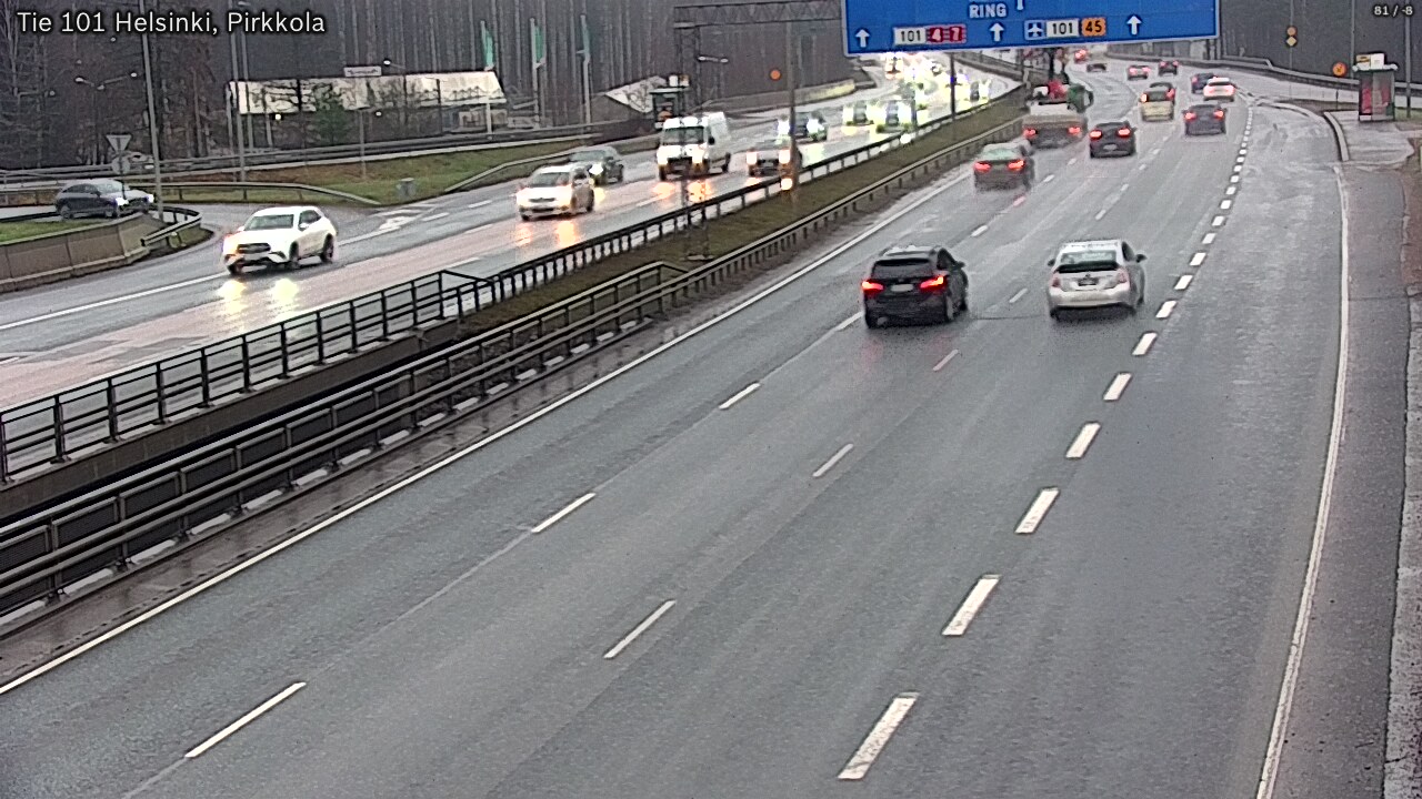 Weather Camera Image Väg 101 Helsingfors Britas, Helsinki, Uusimaa
