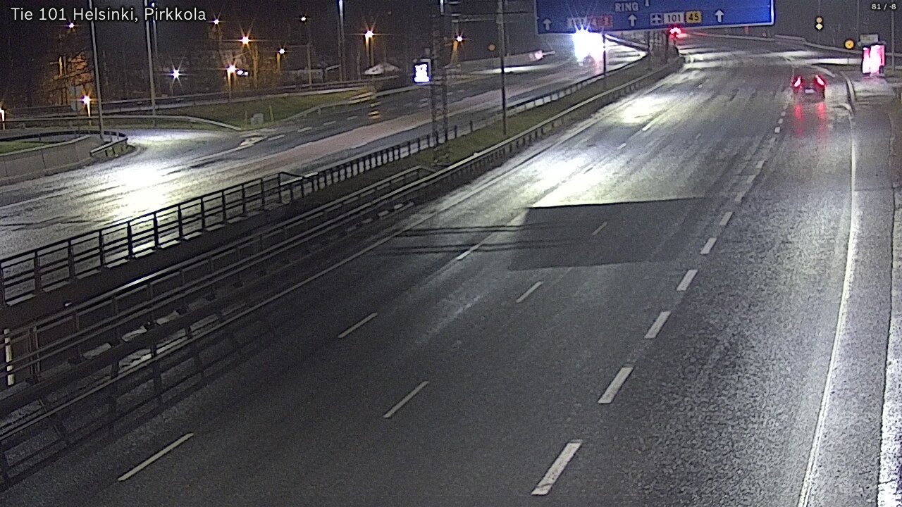 Weather Camera Image Road 101 Helsinki Pirkkola, Helsinki, Uusimaa