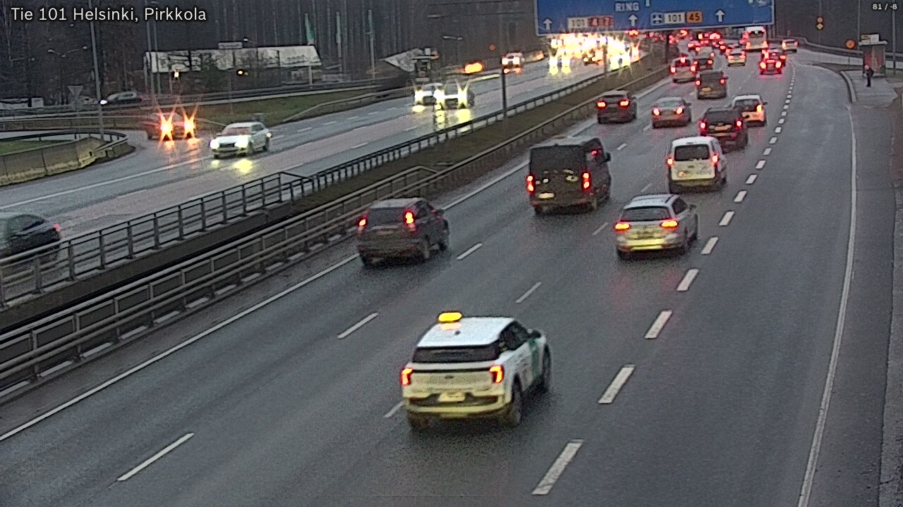 Weather Camera Image Väg 101 Helsingfors Britas, Helsinki, Uusimaa
