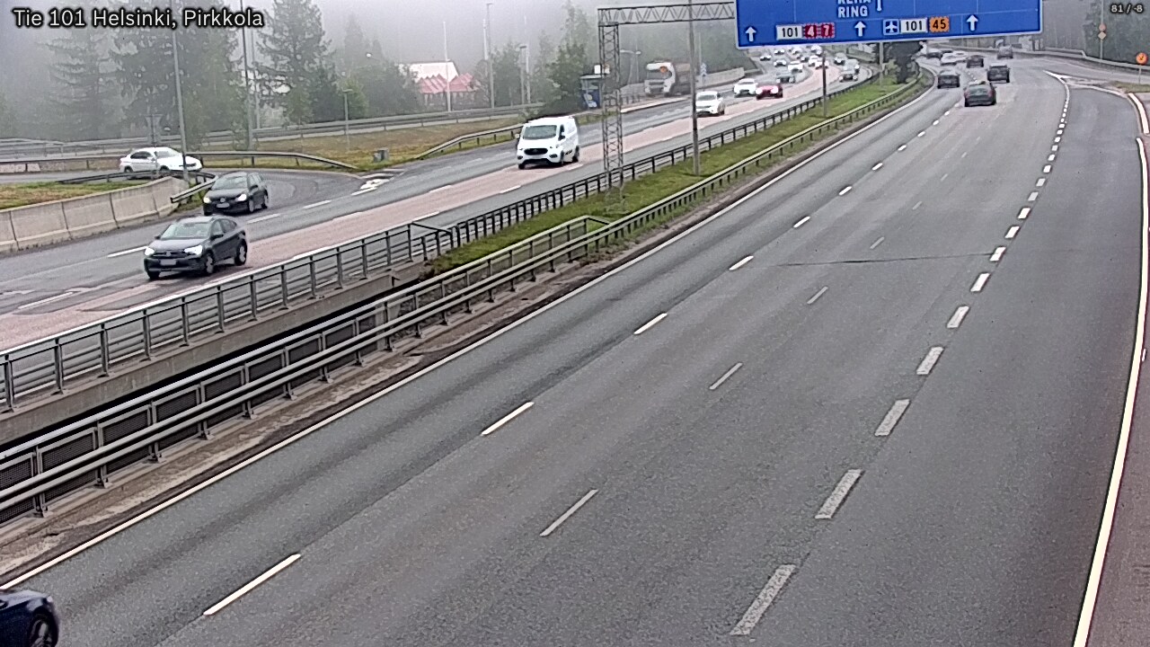 Weather Camera Image Väg 101 Helsingfors Britas, Helsinki, Uusimaa