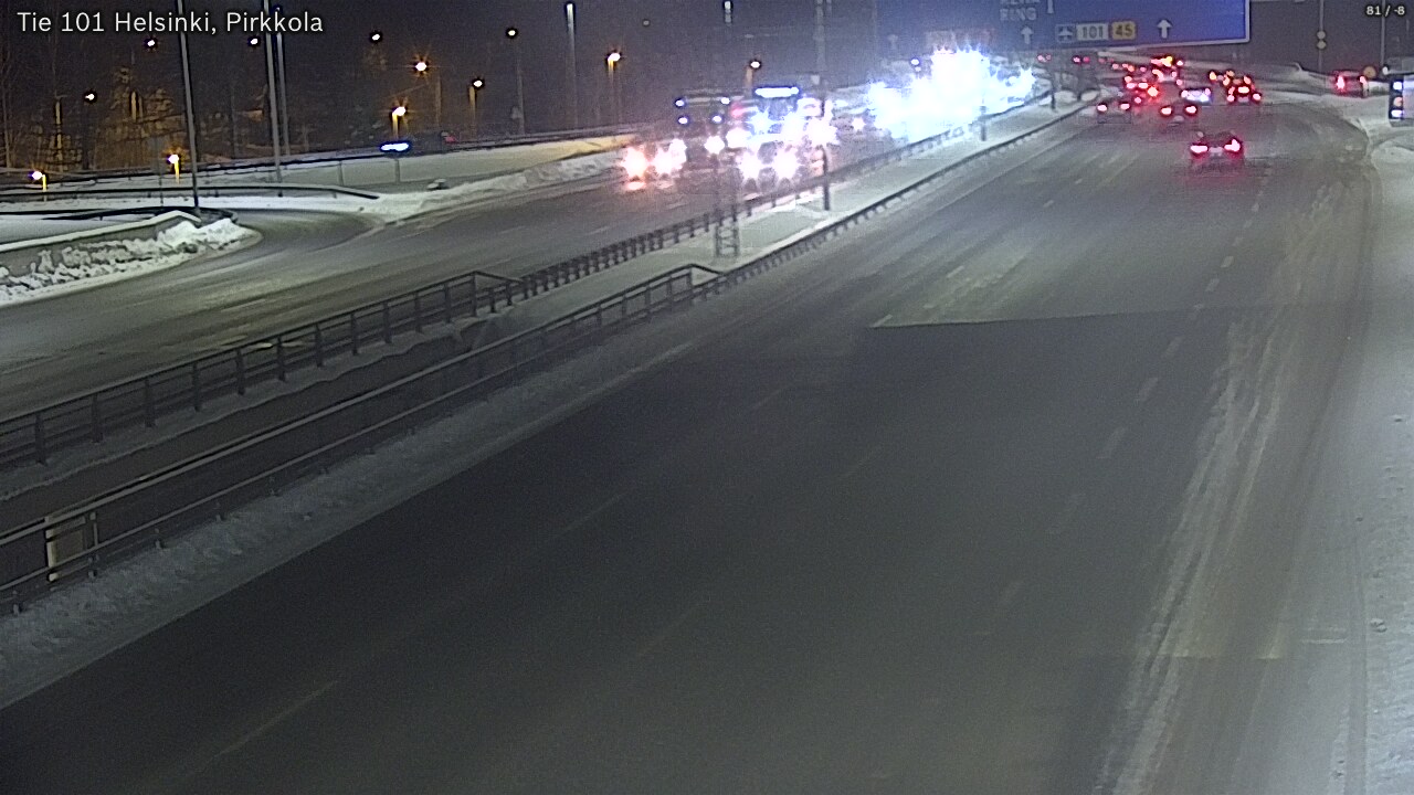 Weather Camera Image Road 101 Helsinki Pirkkola, Helsinki, Uusimaa