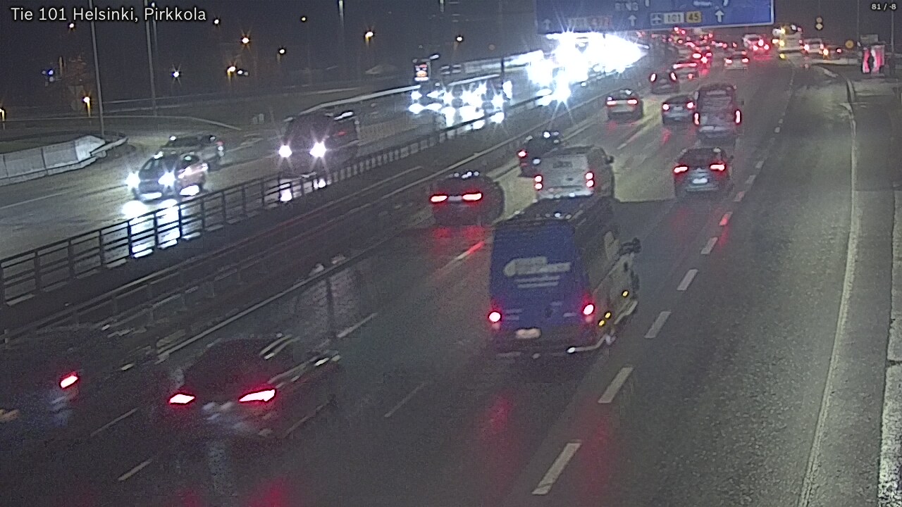 Weather Camera Image Väg 101 Helsingfors Britas, Helsinki, Uusimaa