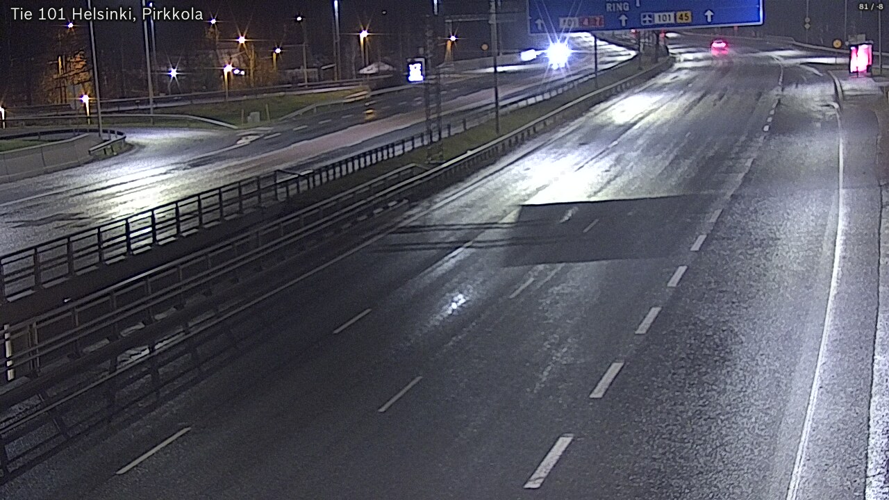 Weather Camera Image Road 101 Helsinki Pirkkola, Helsinki, Uusimaa