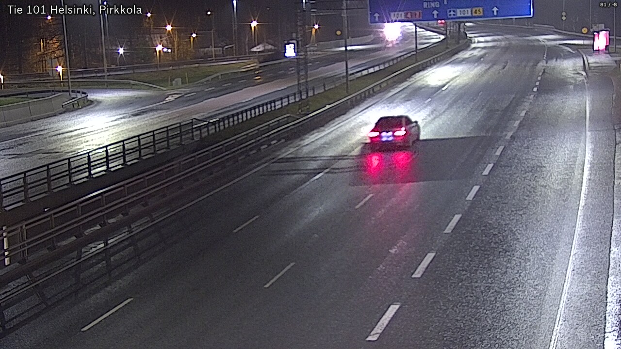 Weather Camera Image Road 101 Helsinki Pirkkola, Helsinki, Uusimaa