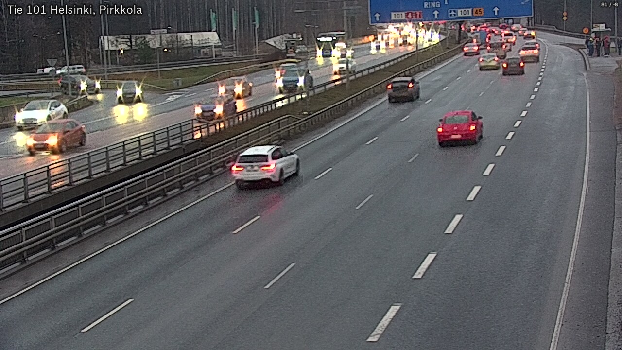 Weather Camera Image Väg 101 Helsingfors Britas, Helsinki, Uusimaa