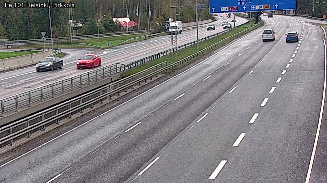 Weather Camera Image Väg 101 Helsingfors Britas, Helsinki, Uusimaa