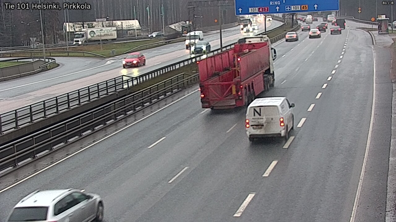 Weather Camera Image Väg 101 Helsingfors Britas, Helsinki, Uusimaa