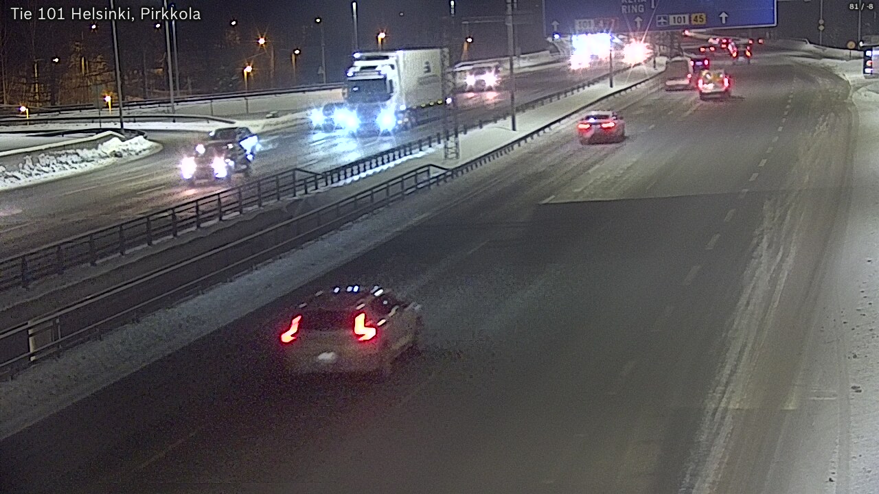 Weather Camera Image Road 101 Helsinki Pirkkola, Helsinki, Uusimaa
