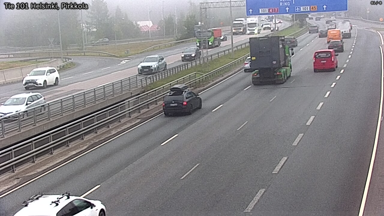 Weather Camera Image Väg 101 Helsingfors Britas, Helsinki, Uusimaa