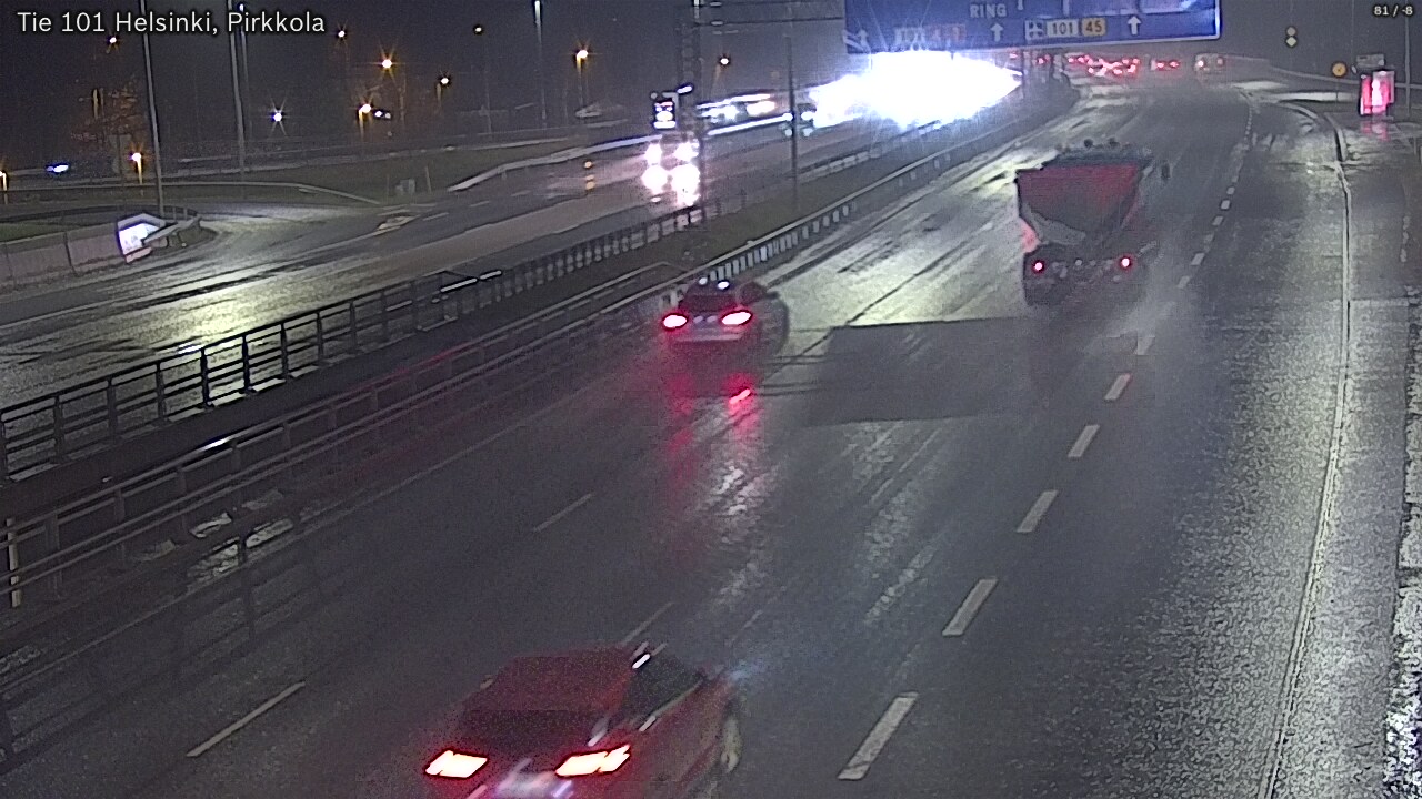 Weather Camera Image Road 101 Helsinki Pirkkola, Helsinki, Uusimaa
