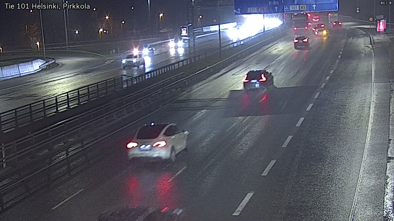 Weather Camera Image Road 101 Helsinki Pirkkola, Helsinki, Uusimaa