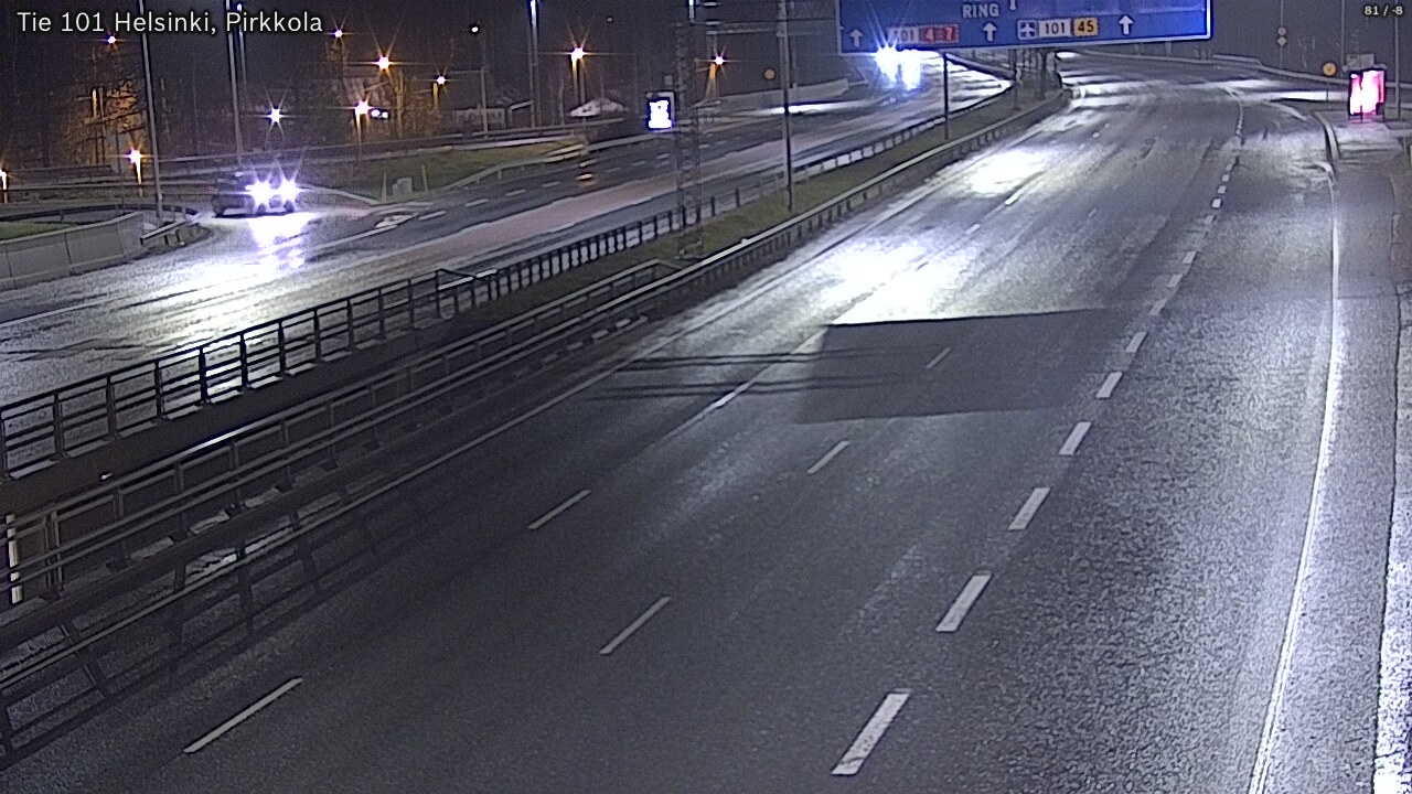 Weather Camera Image Road 101 Helsinki Pirkkola, Helsinki, Uusimaa