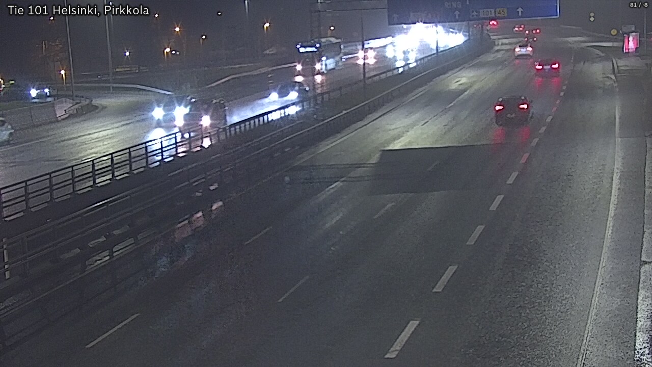 Weather Camera Image Road 101 Helsinki Pirkkola, Helsinki, Uusimaa