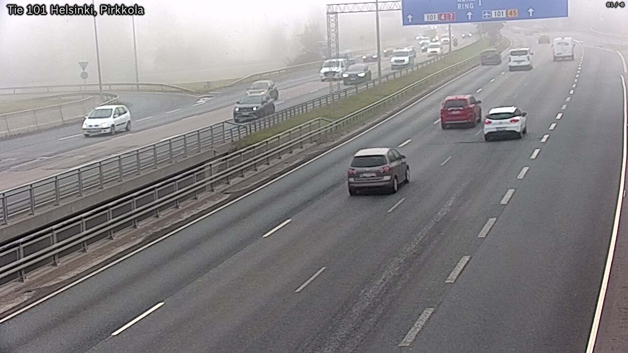 Weather Camera Image Road 101 Helsinki Pirkkola, Helsinki, Uusimaa