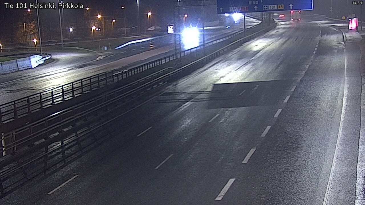 Weather Camera Image Road 101 Helsinki Pirkkola, Helsinki, Uusimaa