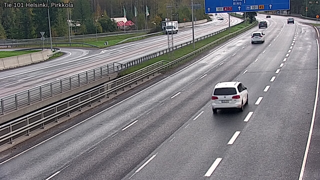 Weather Camera Image Väg 101 Helsingfors Britas, Helsinki, Uusimaa