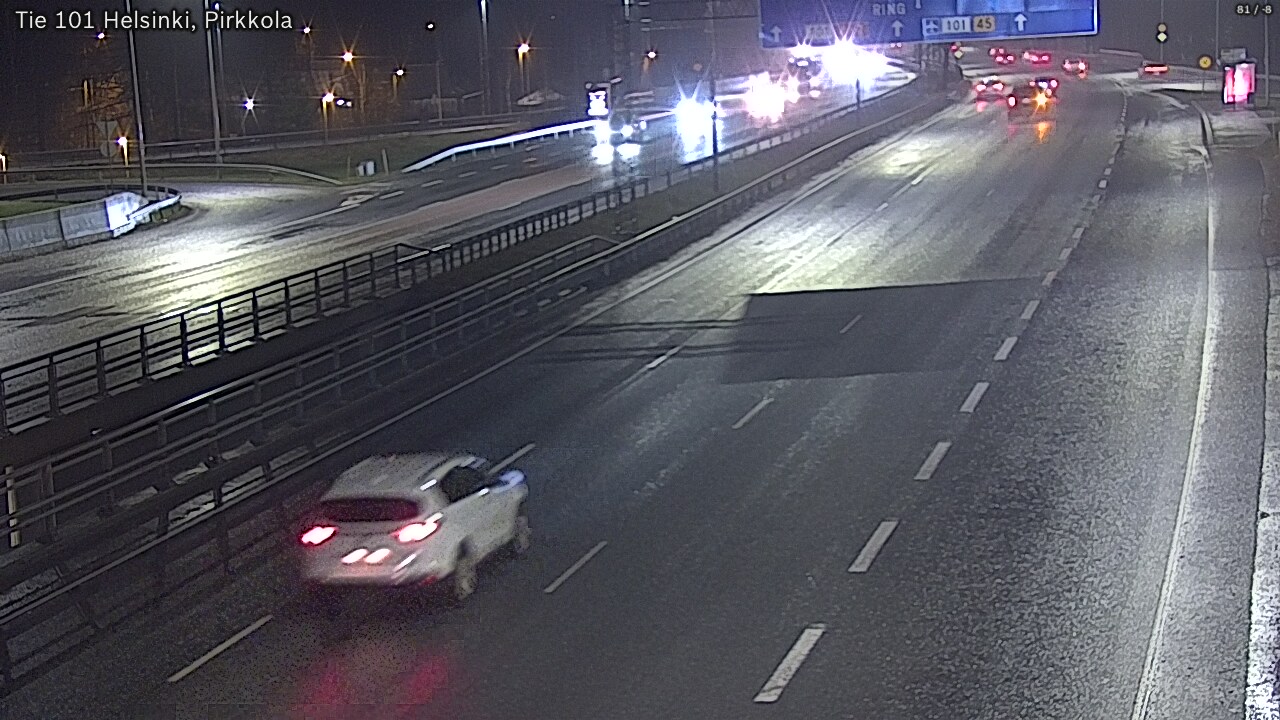 Weather Camera Image Road 101 Helsinki Pirkkola, Helsinki, Uusimaa