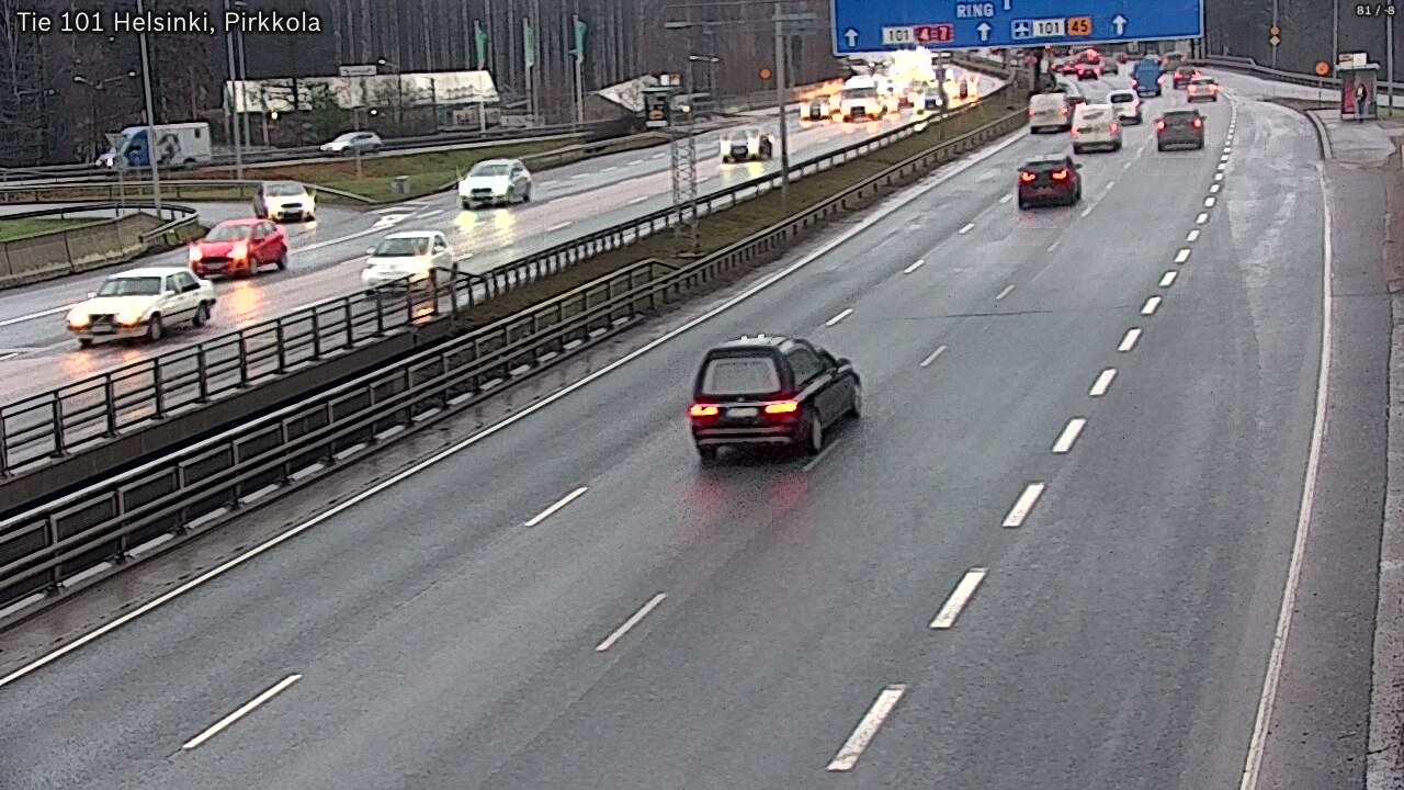 Weather Camera Image Väg 101 Helsingfors Britas, Helsinki, Uusimaa