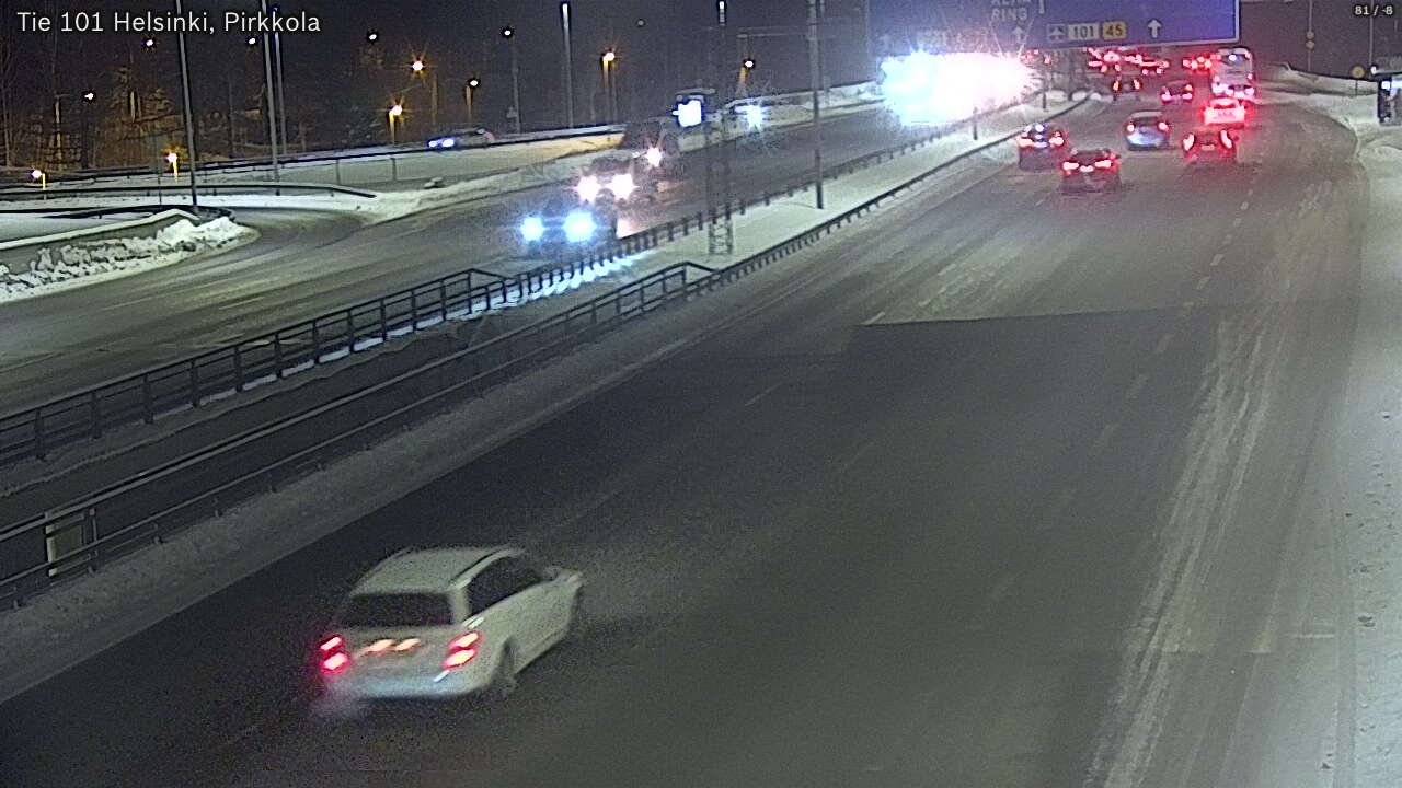 Weather Camera Image Road 101 Helsinki Pirkkola, Helsinki, Uusimaa