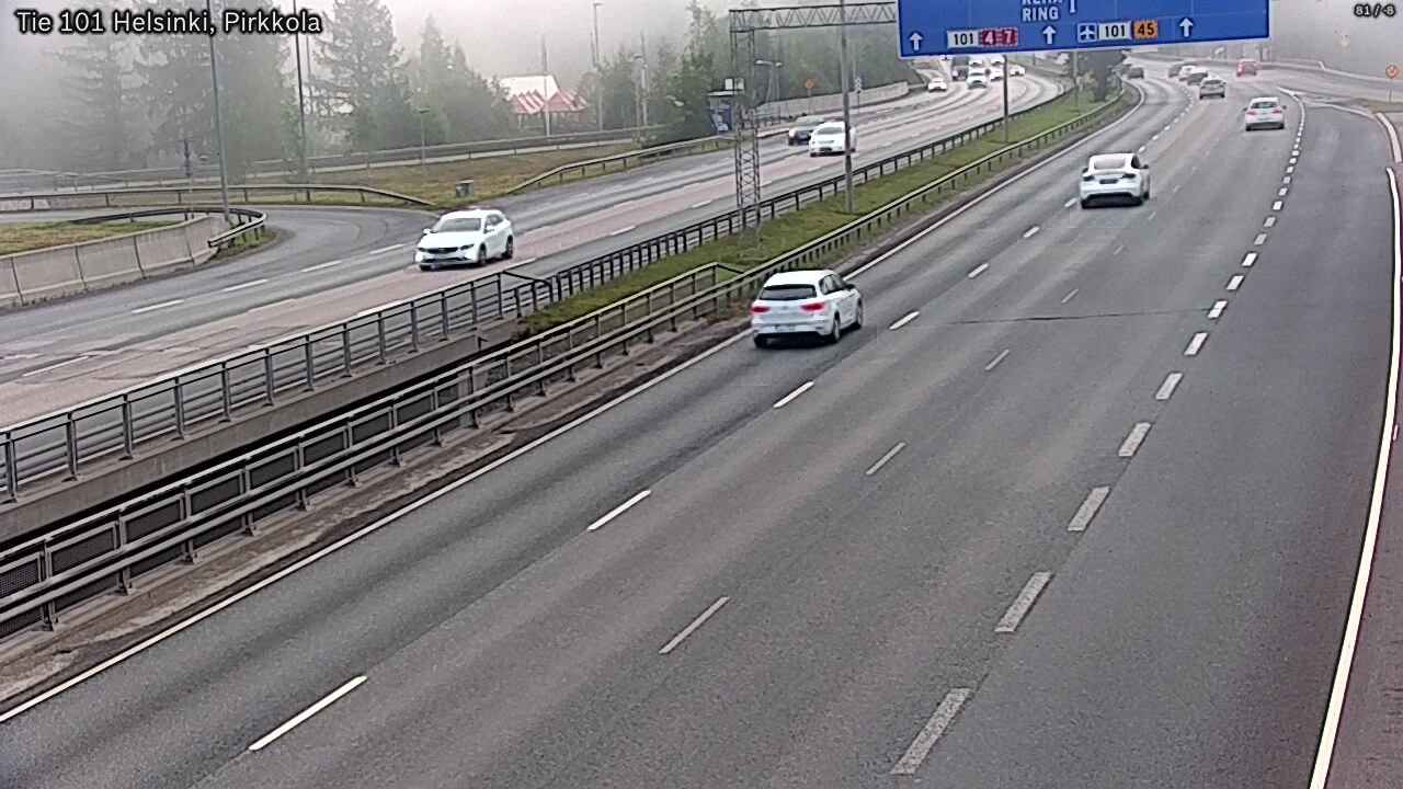 Weather Camera Image Road 101 Helsinki Pirkkola, Helsinki, Uusimaa
