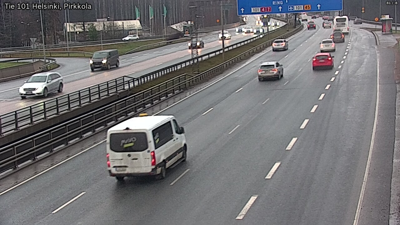 Weather Camera Image Väg 101 Helsingfors Britas, Helsinki, Uusimaa