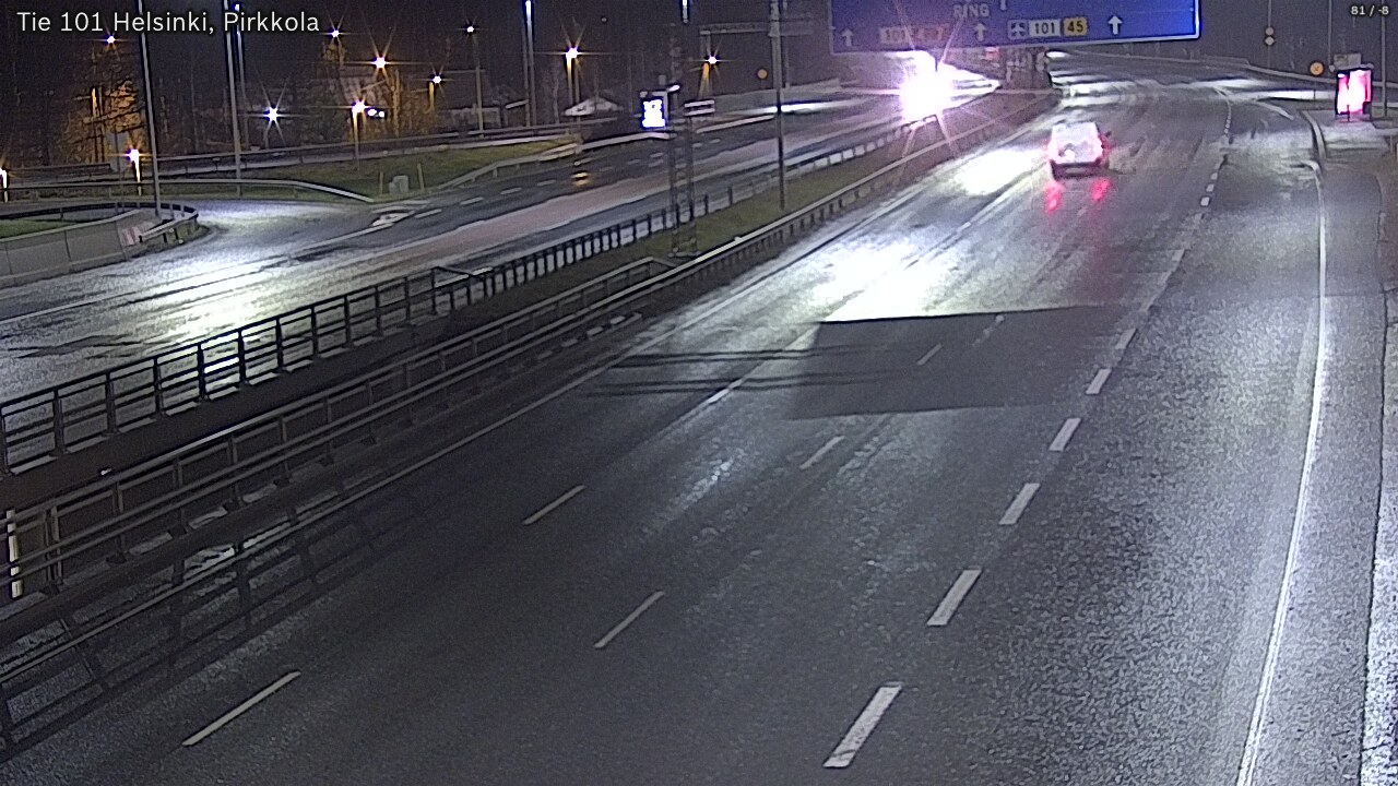 Weather Camera Image Road 101 Helsinki Pirkkola, Helsinki, Uusimaa