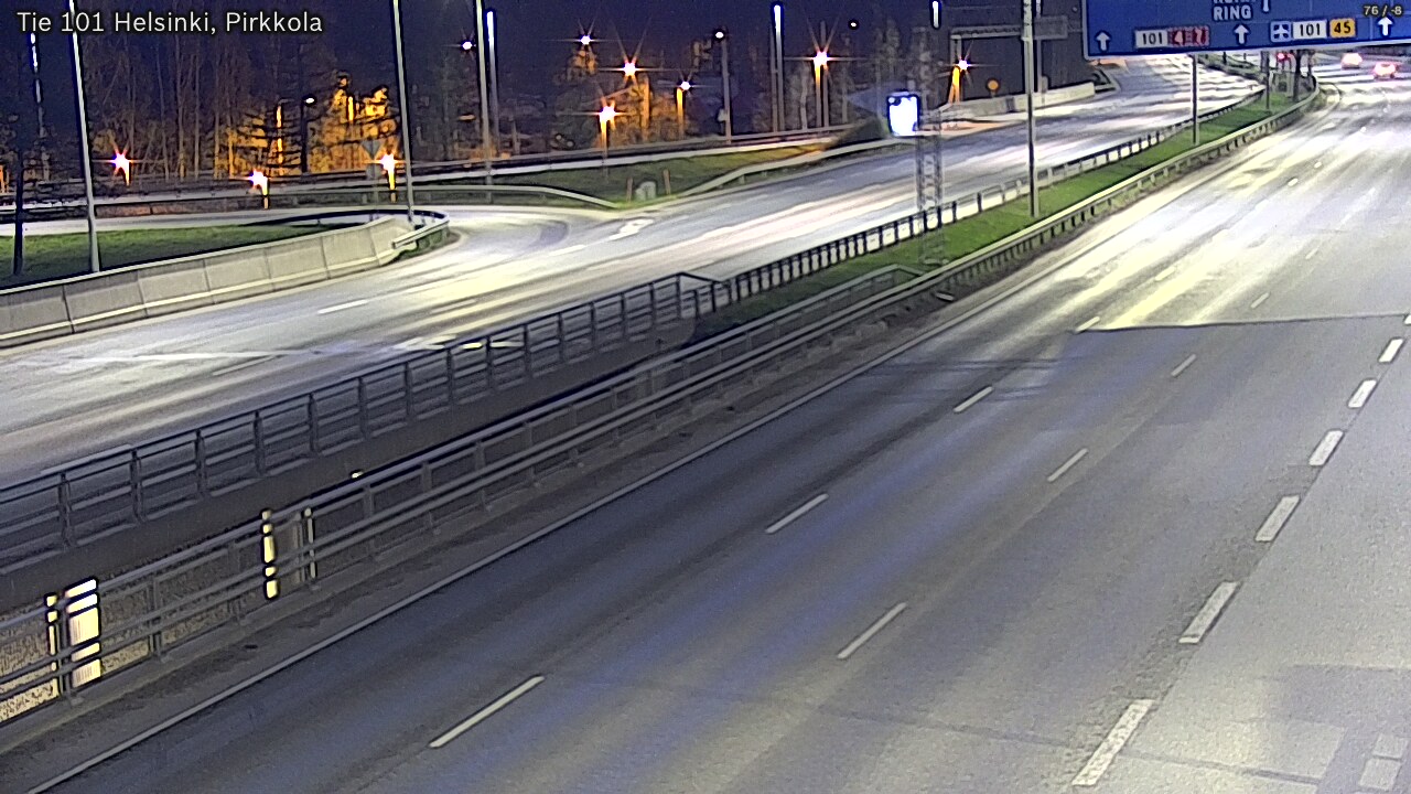 Weather Camera Image Road 101 Helsinki Pirkkola, Helsinki, Uusimaa