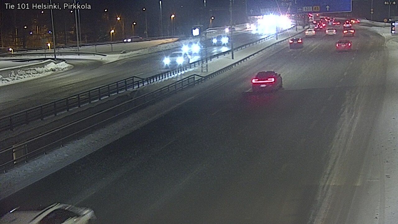 Weather Camera Image Road 101 Helsinki Pirkkola, Helsinki, Uusimaa