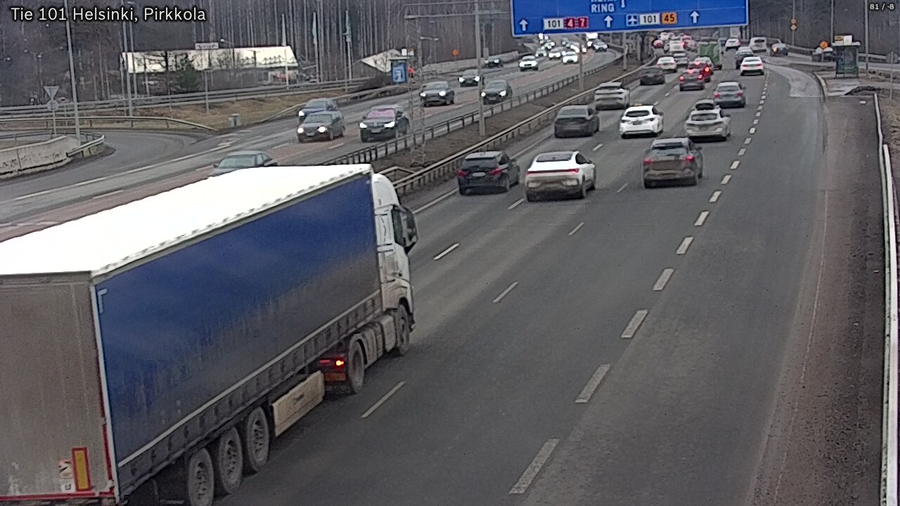 Weather Camera Image Väg 101 Helsingfors Britas, Helsinki, Uusimaa