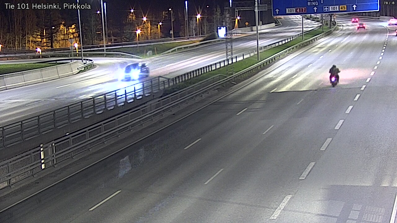 Weather Camera Image Road 101 Helsinki Pirkkola, Helsinki, Uusimaa