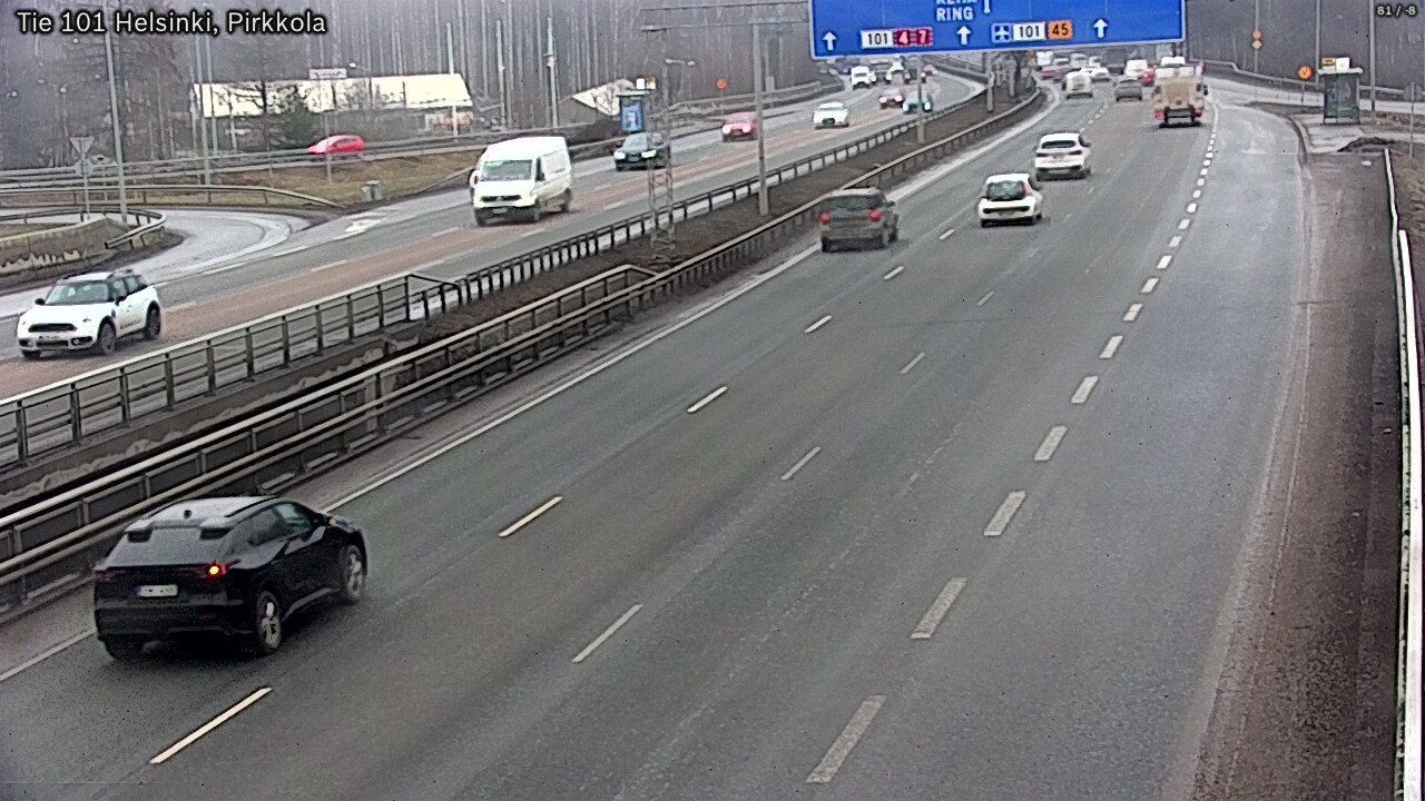 Weather Camera Image Road 101 Helsinki Pirkkola, Helsinki, Uusimaa
