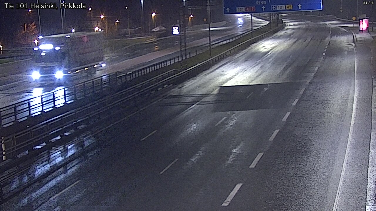 Weather Camera Image Road 101 Helsinki Pirkkola, Helsinki, Uusimaa