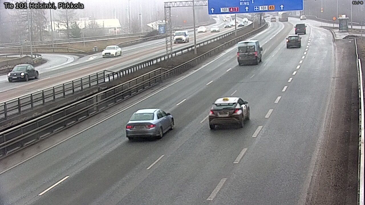 Weather Camera Image Road 101 Helsinki Pirkkola, Helsinki, Uusimaa