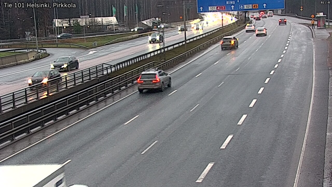 Weather Camera Image Väg 101 Helsingfors Britas, Helsinki, Uusimaa