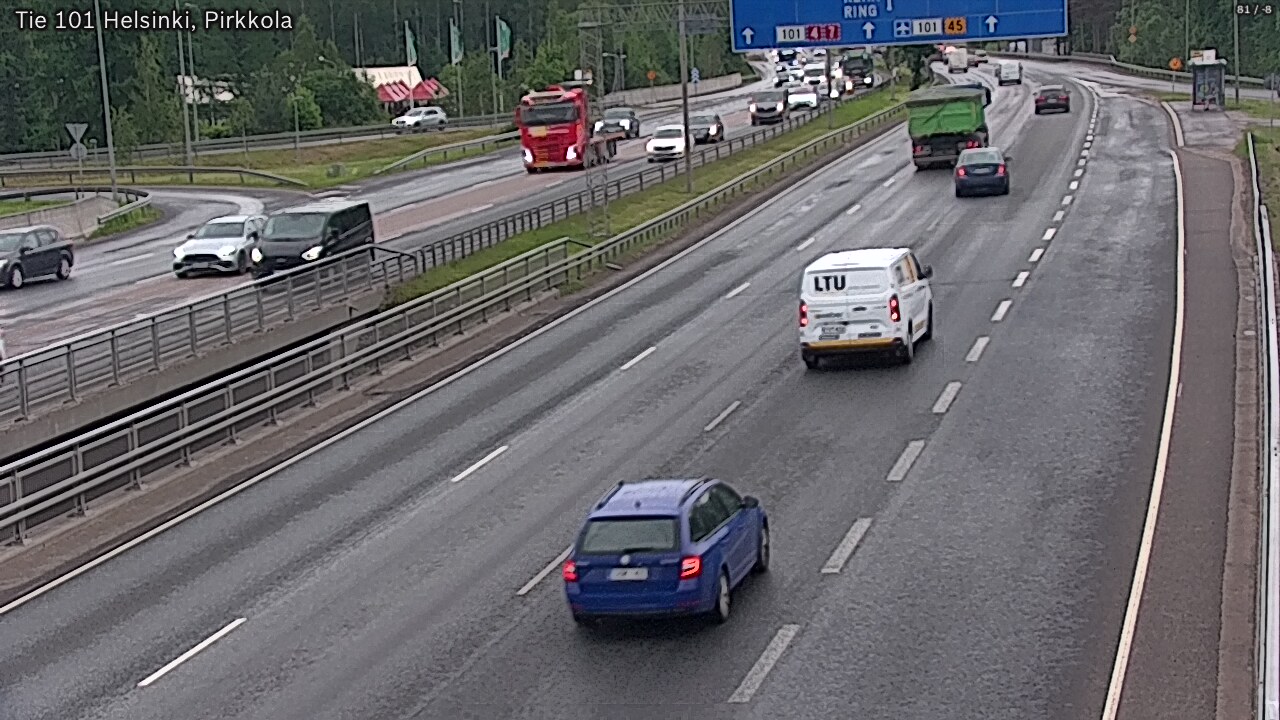 Weather Camera Image Väg 101 Helsingfors Britas, Helsinki, Uusimaa